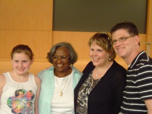The Blount family with Mrs. Juanita Abernathy