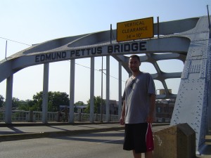 Crossing the Edmund Pettus Bridge