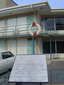 The balcony where Dr. King was assassinated