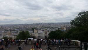 Sacre Coeur overlooking Paris