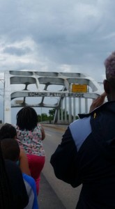 Retracing the march over the Edmund Pettus Bridge in Selma, AL